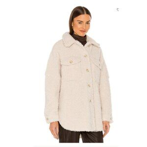A.L.C. Cambrie Faux Shearling Shirt Sherpa Jacket SIze Large Women’s NWT $495
